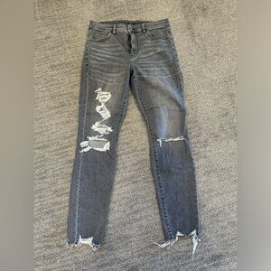 American Eagle next level stretch super high rise jegging, size 10